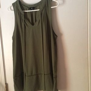 Olive green top